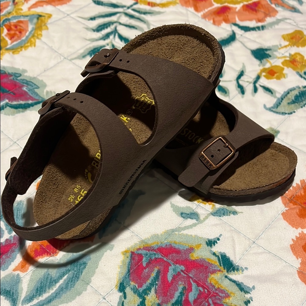 Birkenstock Brown Sandals with Adjustable Straps
